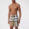 Burberry Men Check Swim Shorts Archive Beige 80226471