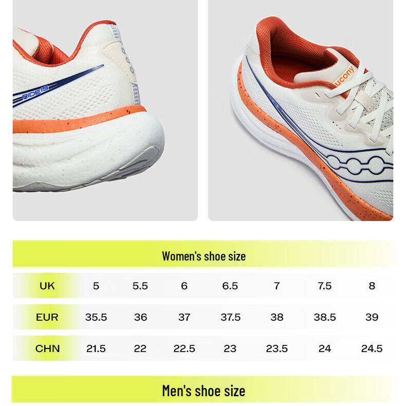 SAUCONY Ride 19 Unisex Cushioned Running Shoes