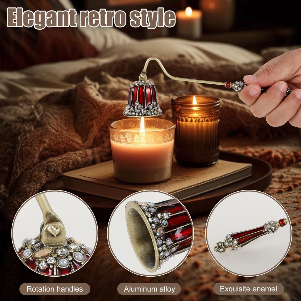 Candle Snuffer Candlesnuffers Wick Snuffer Candle Extinguisher Accessory for Putting Out Extinguish Candle Wicks Flame Safely