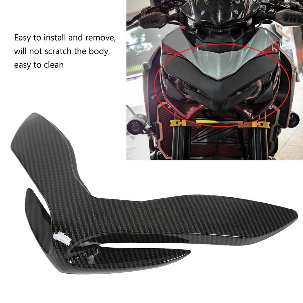 Motorcycle Headlight Fairing Cover Front Beak Nose Cone Extension Trim Replacement for  900 2018‑2020