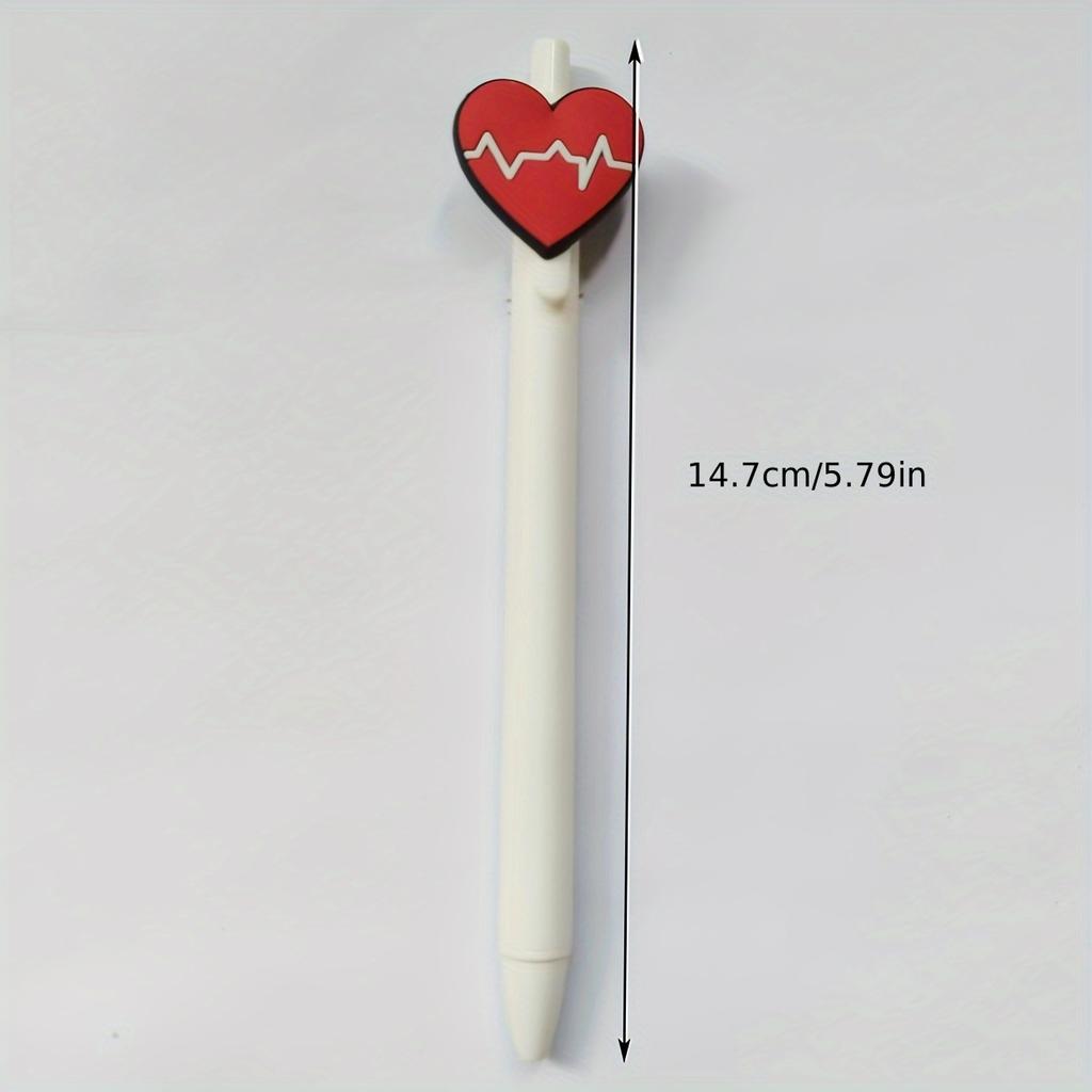 8pcs Nurse-Themed Ballpoint Pens with Cute Cartoon Nurse & Medical Icons - Durable Plastic Pens for, Office