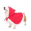 Warm Puppy Cat Clothes Red Hat Dressing Up Christmas Cat Cloak Cat Costume Pet Clothes Dog Cape