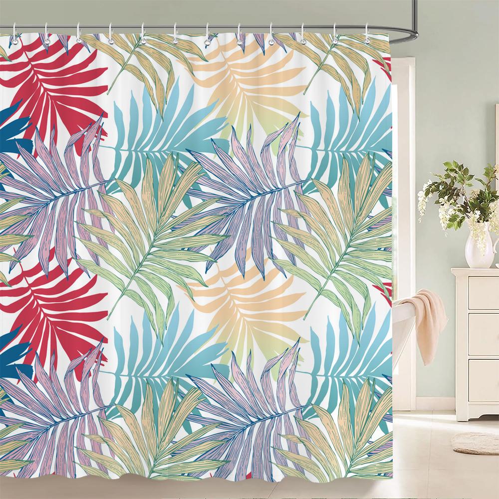 3d Printing Flowers Shower Curtains Bathroom Curtain Waterproof With Hooks Polyester Cloth 180x240cm Bath Home Decor Screen