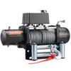 Electric Winch, 5400 kg Load Capacity, 12V DC Truck Winch with 9.1 mm x 26 m Steel Rope, Wireless & Wired Remote Control, Suitable for Towing SUV Jeep