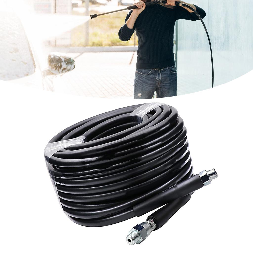 15 Meter Kanalspülset M22?14-Zoll-Abflussreinigerschlauch, Hochdruck-Spülschlauch-Düsen-Kit