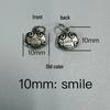 999 Sterling Silver 3D Peace and Fortune Red String Bracelet Charms