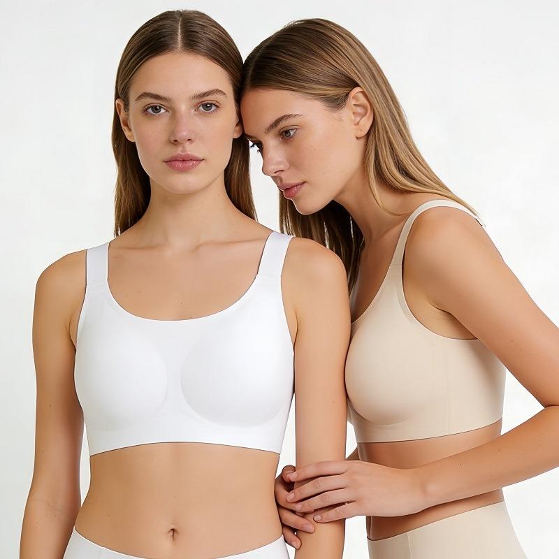 Plus Size Women Seamless Soft Support Full Cup Large Bust Daily Bra