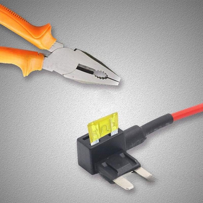 10 szt. Adaptery odgałęźników bezpiecznikowych Mały rozmiar Uchwyt bezpiecznika samochodowego ze standardowym niskoprofilowym bezpiecznikiem do samochodu ciężarowego łodzi wytrzymały