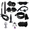 SM Fetish Bondage Erotic Toy Restraint Set Sex Toys For Women Handcuffs Whip Binding Anal Plug Vibrator Couple Sexy Tool