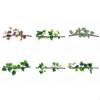 Y5JC Reptiles Plant Habitat Artificial Vine Branch Leaves for Climbing Suction Cup
