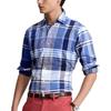 Polo Ralph Lauren SS22 Classic Fit Oxford Plaid Long Sleeve Shirt Men Shirts Blue MNPOWOV16821980-400