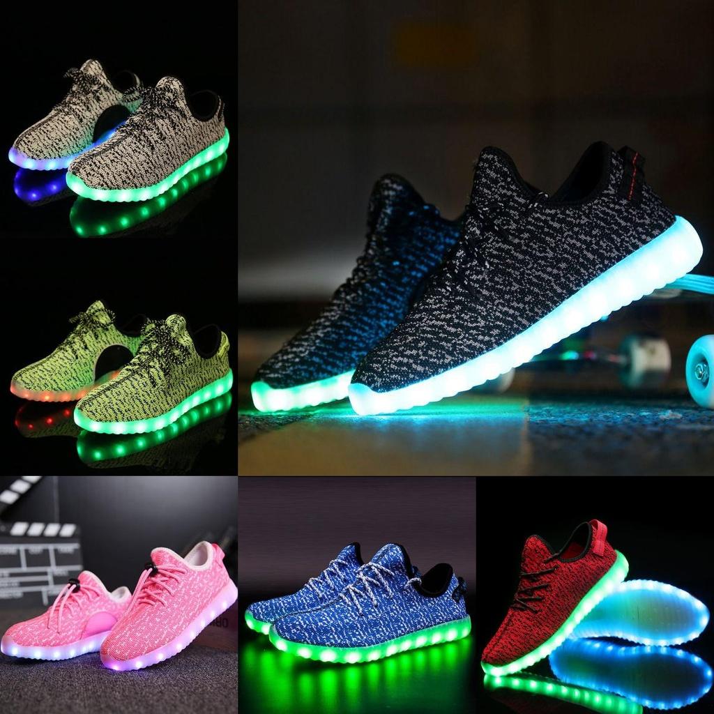 Luminous Sneakers Led Usb Charge Children Low Cut Shoes Fashion Casual Gift