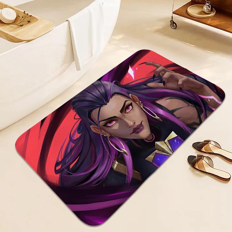 Digital Print Bathroom Mat Valorants Carpet for Bedroom Outdoor Entrance Doormat Sleeping Room Rugs Room Decorating Items