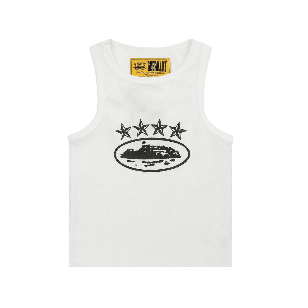 Corteiz Alcatraz Basic Vest American High Street Trend Brand Summer Casual Men's and Women's Couples Undershirt Trend