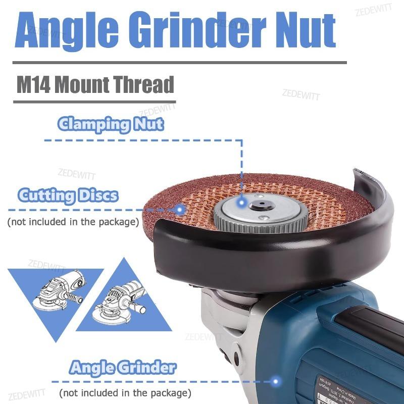 Xiaomi Self Tightening Lock Nuts Durable Locking Plate For M14 Angle Grinder Chuck Angle Grinder Flange Nuts Angle Grinder Accessories