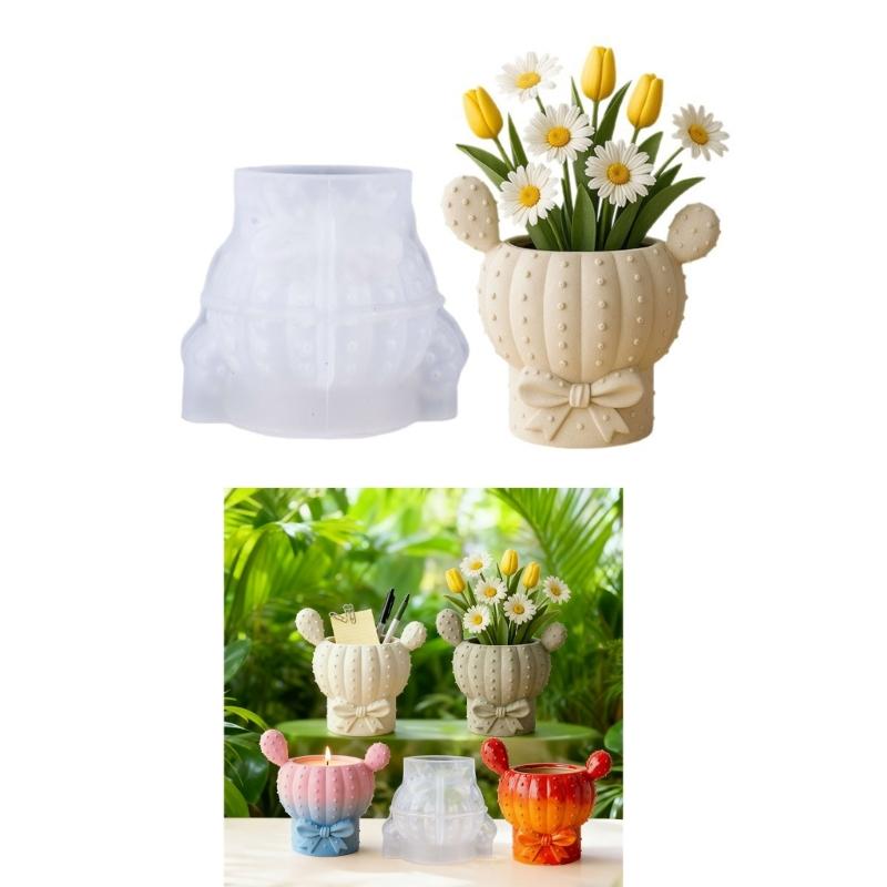 Silikonová forma na nádobu pro pryšce Květináčové formy Formy na rostliny Vhodné pro odlévání pryskyřice Šperky a Domácnost