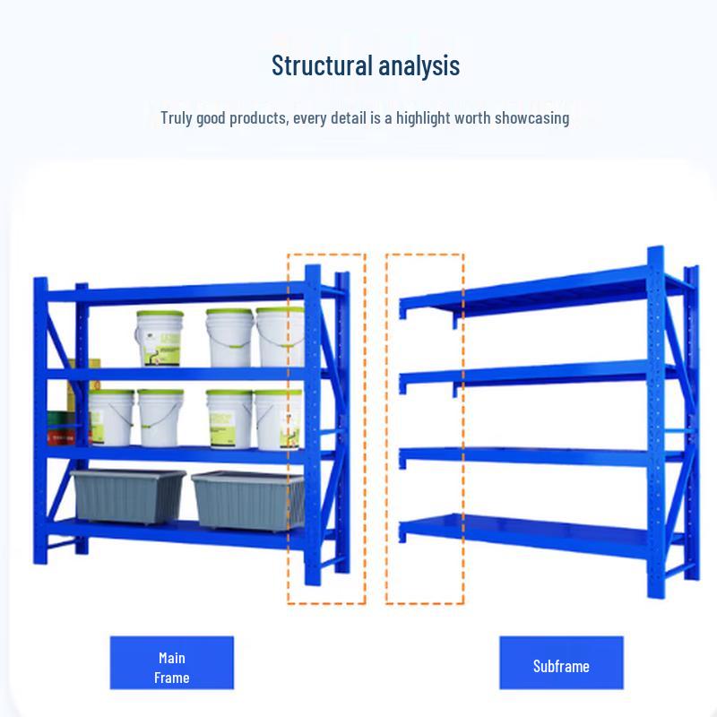 Lanyuxinglin Heavy-Duty 4-Tier Storage Rack