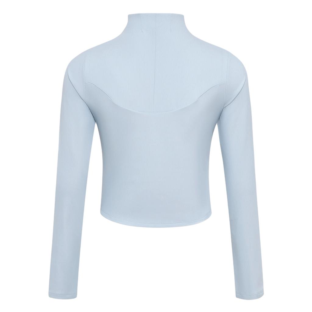 adidas Fos Half-Zip Sports Slim Fit Long Sleeve Quick-Dry T-Shirt Women Tops KW9511
