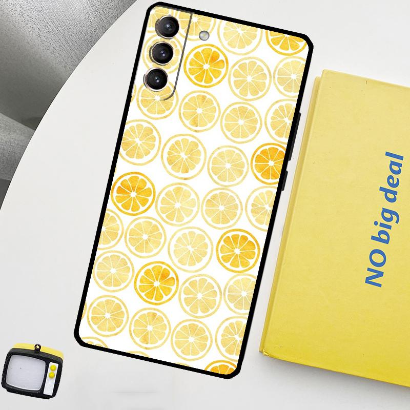 Lemon Fruit Cover For Samsung Galaxy S22 S23 Ultra Note 20 10 Plus S9 S10 S20 S21 S23 FE Phone Case