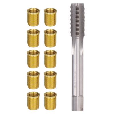 Zündkerzengewindeloch-Reparaturwerkzeuge Metall M12x1.25 Einsätze M14x1.25 Gewindebohrer 14mm Nachschneide-Satz