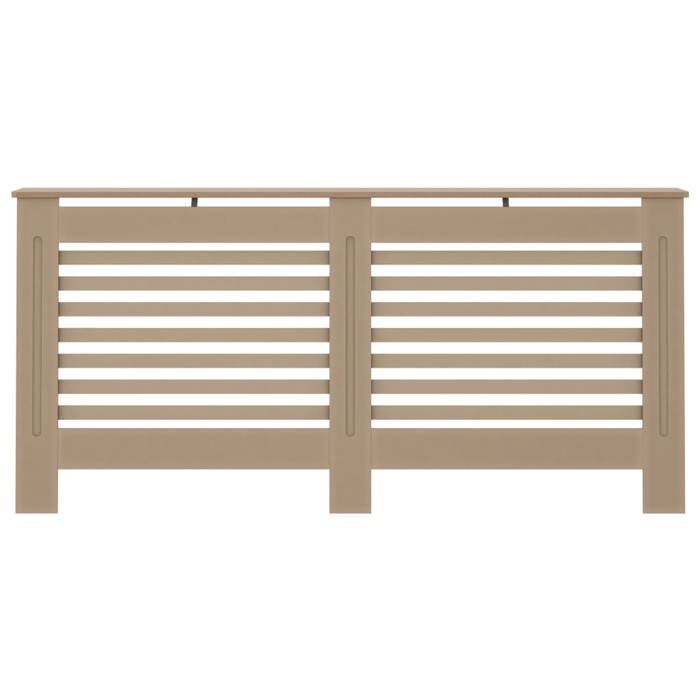 Cache-radiateur en MDF brun - vidaXL - 172x19x81 cm - Design à lattes