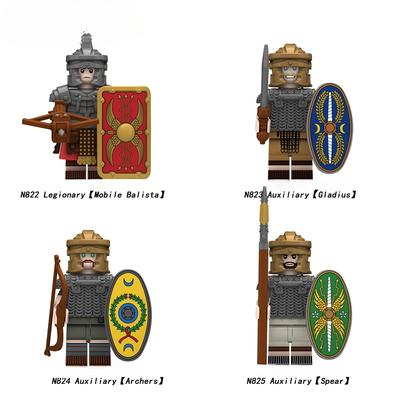 Mittelalterliche Infanterie Garde Actionfiguren Römische Soldaten Ritter Bausteine Festivalgeschenk für Kinder