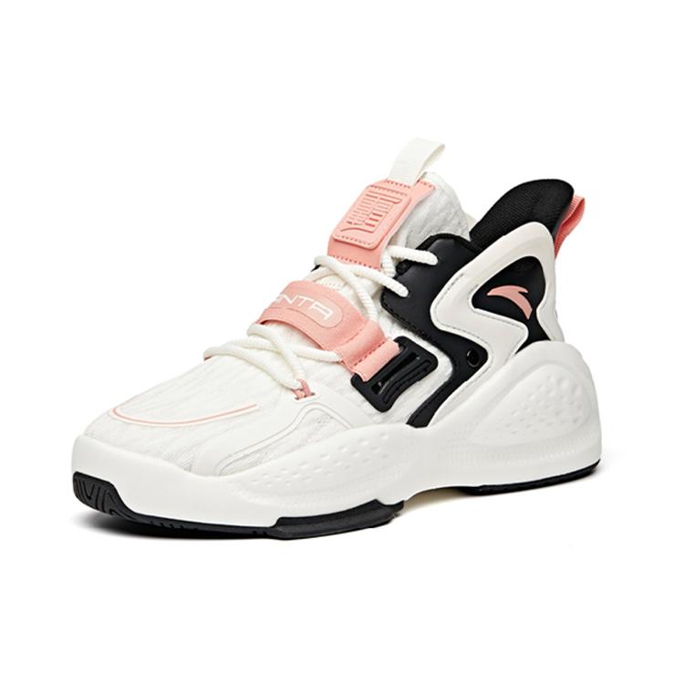 Anta Bastard Slip Resistant Abrasion Resistant Low top Sports Casual Shoes Women's Black Pink White 122038081-6