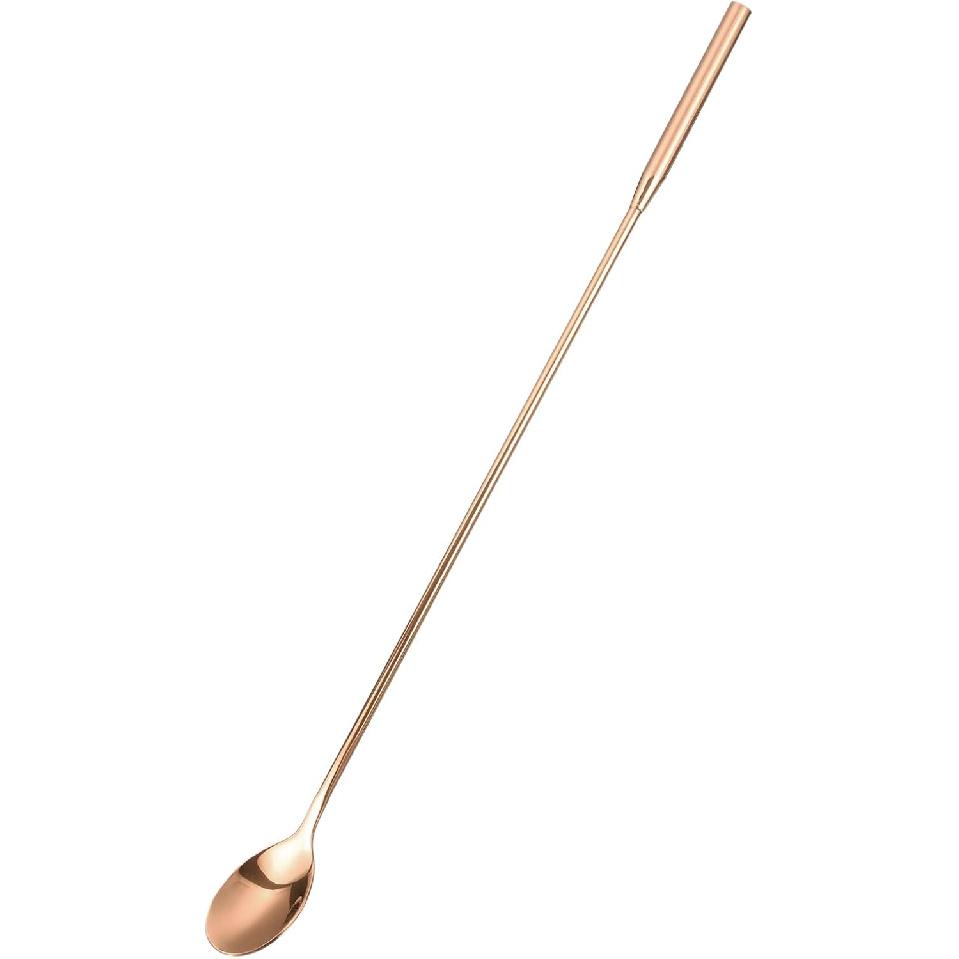 uxcell Long Handle Mixing Stirring Spoon, Stainless Steel Bartender Mixing Spoon Cocktail Stirrers, Bar Spoon Stirring Spoon (Length: 300mm/11.81",