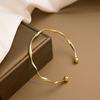 Mobius Plain Adjustable Open Ring Bracelet - Fashionable Couples' Design, Hong Kong Style for Women