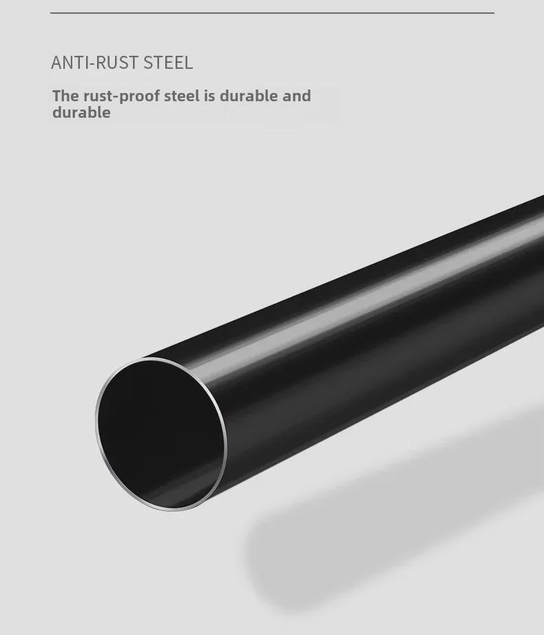 Telescopic Punch-Free Shower, Curtain, & Clothes Drying Rod for Bathroom, Balcony, Bedroom, or Wardrobe Support.