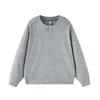 Herren Casual Langarm Sweatshirt Lockerer Schnitt Einfarbige Runde Halslinie Tägliches Tragen Mode Top