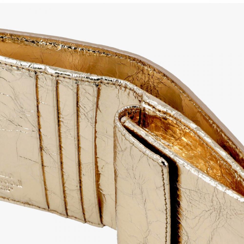 Vivienne Westwood Metallic Crinkle Wallet 51150030w L00a7 R401