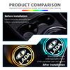 Colorful Water Cup Mat Ambient Light USB Charging Non-Slip Coaster For Lada Vesta Granta Largus Vaz Samara Vesta Niva 4X4 2110 WW22