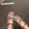 Sandals Summer Women's Velcro Versatile Casual Platform Sandals Platform Sandals