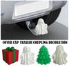 Christmas Tree Trailer Hitch Ball Cover Trailer Coupling Printed 3D Rusting From Cap Tube Gift Christmas Prevent Receiver K3S1