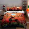 Deer, Sunset, Foliage. Bedding Duvet Cover Sets Duvet Covers Pillowcases Gifts (1 * Duvet Cover 2 * Pillowcases, Without Duvet Insert)