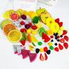Simulation Fruit Models: Lemon, Orange, Strawberry, and Watermelon Slices for Decoration & Photography Props