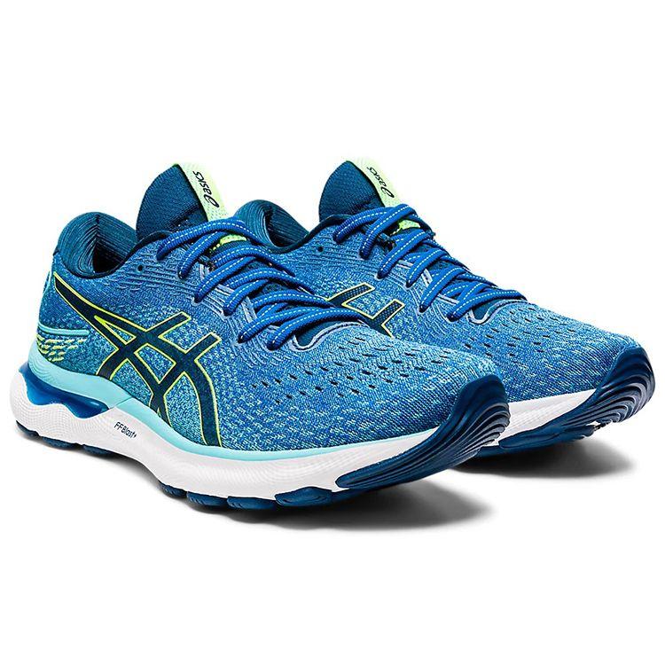 Asics Gel Nimbus 24 Lake Drive Hazard Green Men Sneakers Blue 1011B359-400