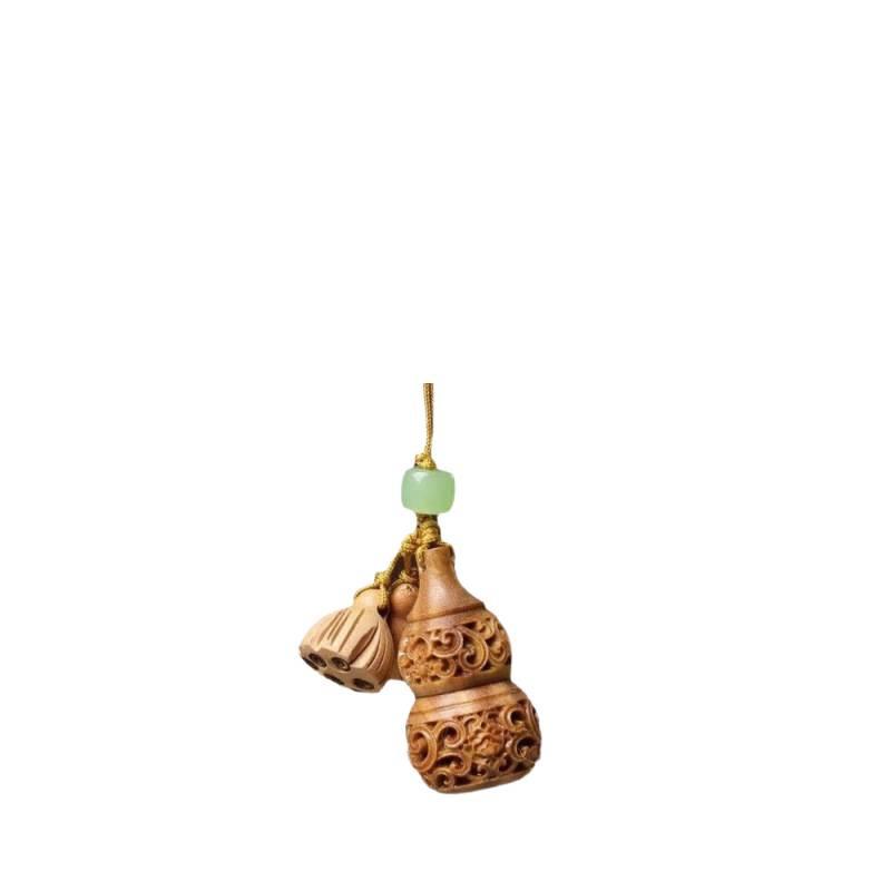 Green Sandalwood Lotus Pod Aromatherapy Pendant & Phone Charm
