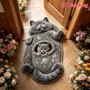 2D Cat-Shaped Area Rug Non-Slip Cartoon Carpet Cute Home Decor Carpet  Living Rooms
