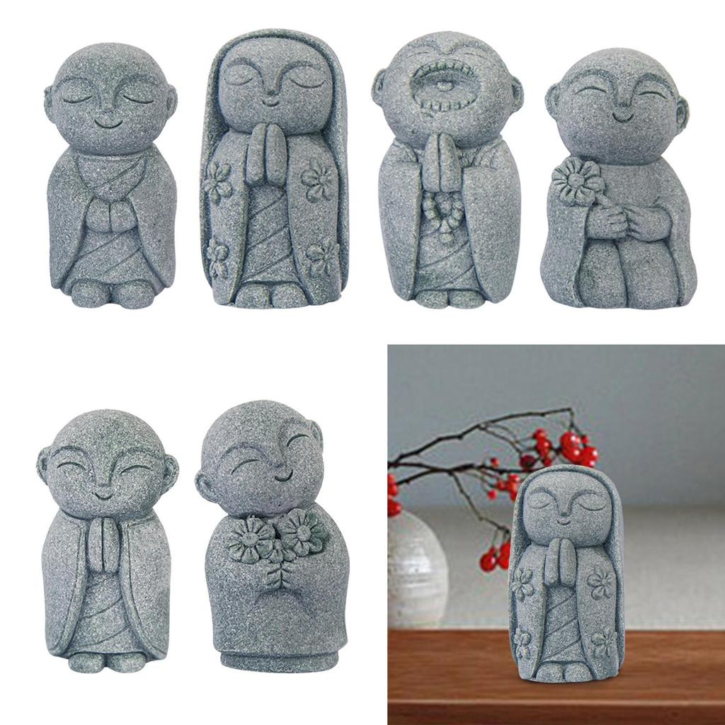 Décor d'Aquarium Bouddha Accessoires Poupées Mini Créatif Petite Statue Statue de Bouddha pour Voiture Décoration de Maison Salon de Thé Table Intérieur