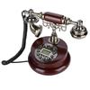 Retro Vintage Wired Corded Telephone Landline FSKDTMF Telephone Line Powered Hotel Office Home