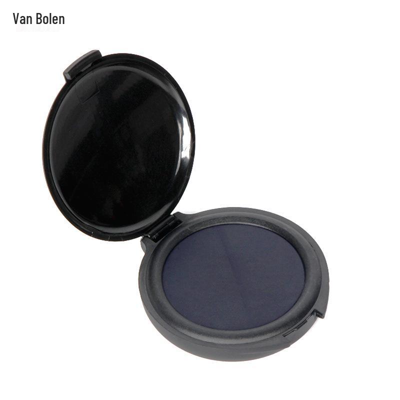 Compact High-Definition Quick-Dry Fingerprint Ink Pad (Red, Blue, Black) - Wash-Free & Anti-Counterfeit