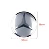 4 Peças 56mm Adesivos de Calota Central de Roda com Logotipo de Carro Acessórios de Alumínio Para Mercedes Benz Amg W205 W211 W204 W212 W213 W203 W176 W221