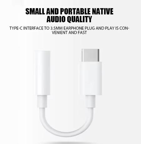 USB Type C To 3.5 Jack Earphone Adapter USB-C 3 5mm Audio Cable Converter For 15 15 Pro MAX Samsung Galaxy Huawei