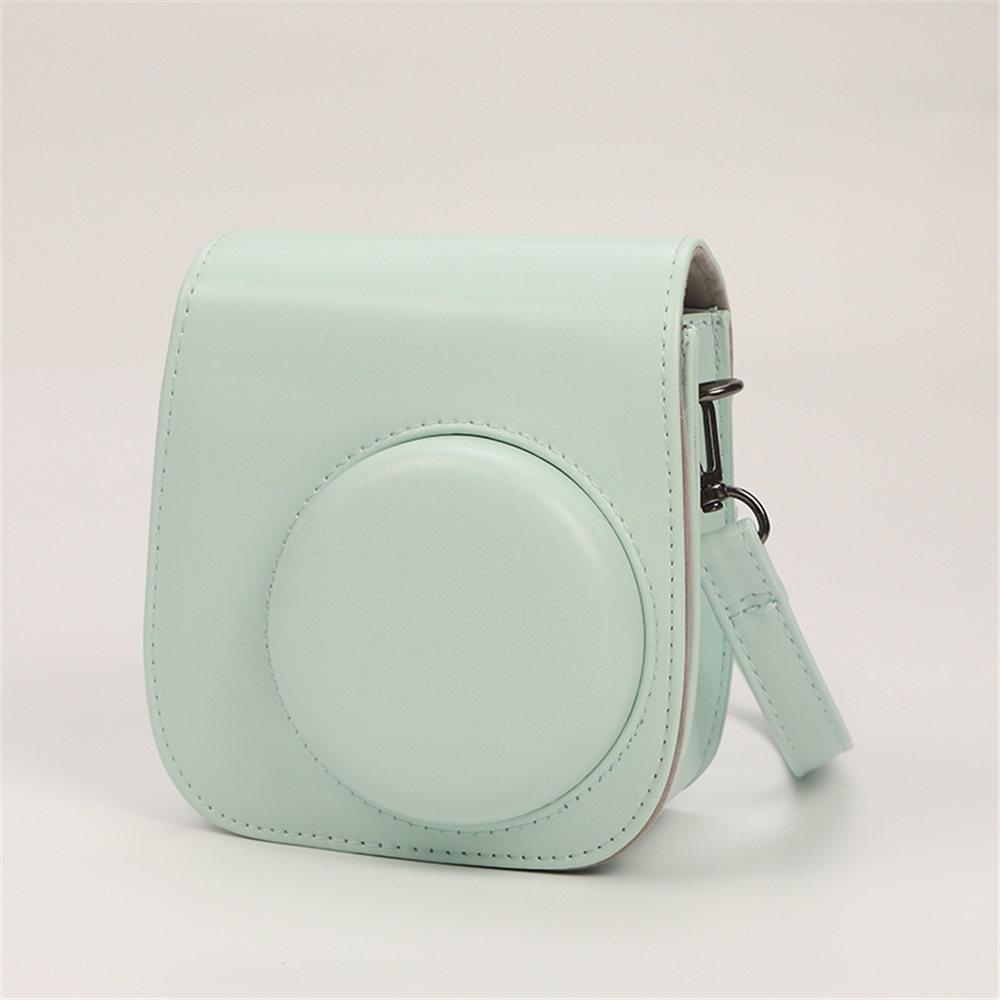 Für Instax Mini 12 11 8 9 Kameratasche PU-Leder Weiche Schutzhülle Reisetasche Für Fujifilm Filmkameratasche Mit Schultergurt