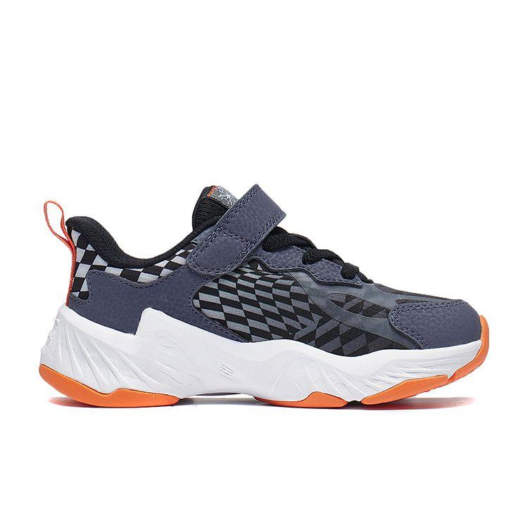 Li Ning Childrens Night Elf 3.0 Luminous Comfortable Anti-Kick Shock Absorption Rebound Casual Shoes Kids Shoes Black Green YKNT088-3