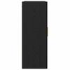 Wall Mounted Cabinet Black Oak Effect 69.5 X 34 X 90 Cm