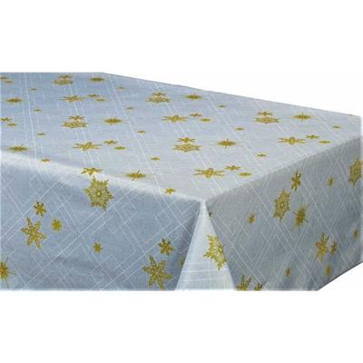 Rectangular Anti-stain Tablecloth "Reveillon" 145 X 300 Cm (8 To 12 Place Settings) - Grey