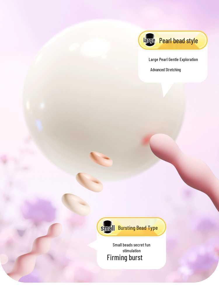 Chrysanthemum Bead Anal Vibrator Toy for Women